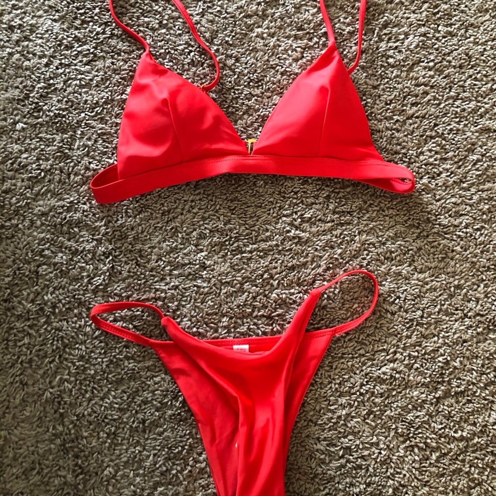 Never worn bright colored bikini